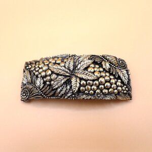 1930s Greenbaum Large Lucite Floral Belt Buckle